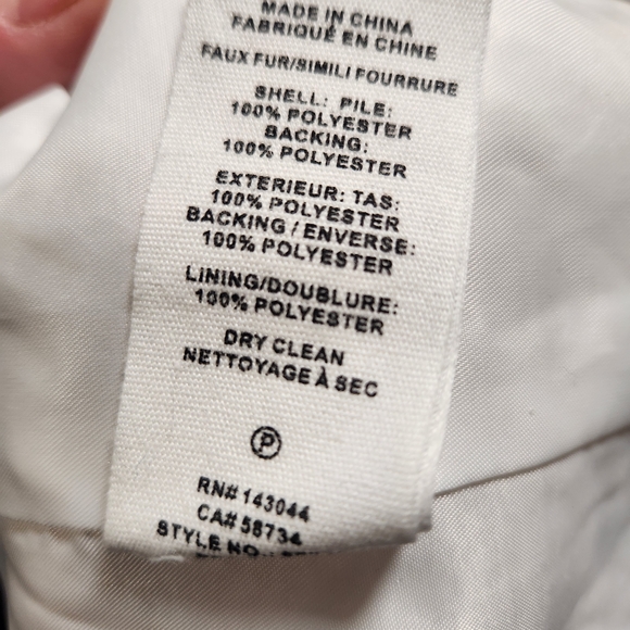 Faux Fur Jacket in Cream - Picture 6 of 6